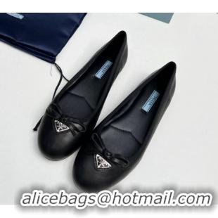 Charming Prada Nappa Leather ballerinas Black 612153 