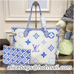 Top Quality Louis Vuitton Neverfull MM M22979 Blue