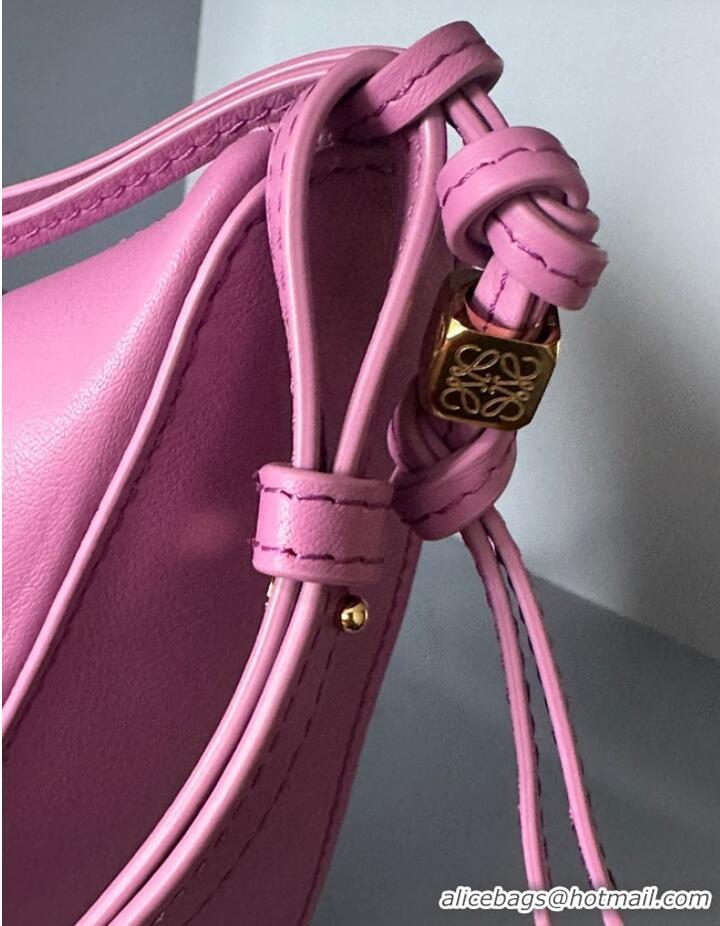 Good Looking Loewe Original Leather Shoulder Handbag C923 Rose