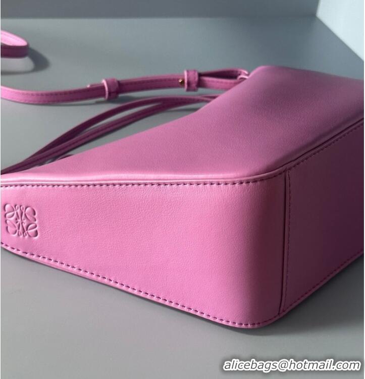 Good Looking Loewe Original Leather Shoulder Handbag C923 Rose