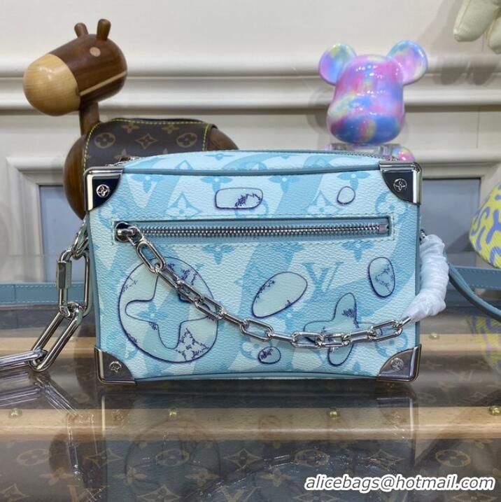 Buy Discount Louis Vuitton Mini Soft Trunk M22588 light blue