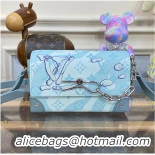 Buy Cheap Louis Vuitton Steamer Wearable Wallet M22637 Crystal Blue