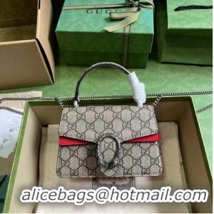 Reasonable Price GUCCI DIONYSUS MINI TOP HANDLE BAG 752029 Red