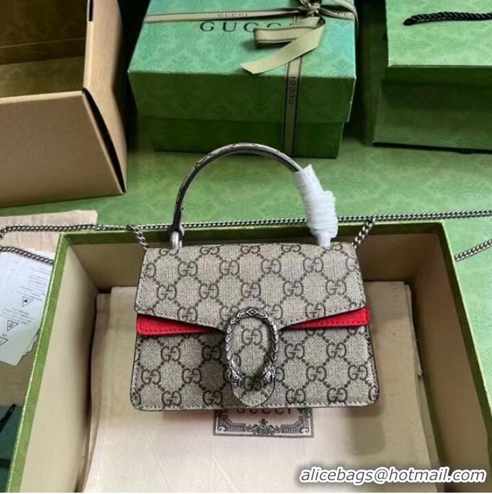 Reasonable Price GUCCI DIONYSUS MINI TOP HANDLE BAG 752029 Red