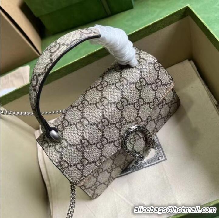 Famous Brand GUCCI DIONYSUS MINI TOP HANDLE BAG 752029 Beige