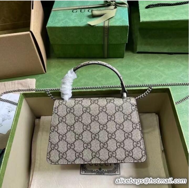 Famous Brand GUCCI DIONYSUS MINI TOP HANDLE BAG 752029 Beige