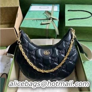 Famous Brand Gucci GG MATELASSE SMALL SHOULDER BAG 739709 black