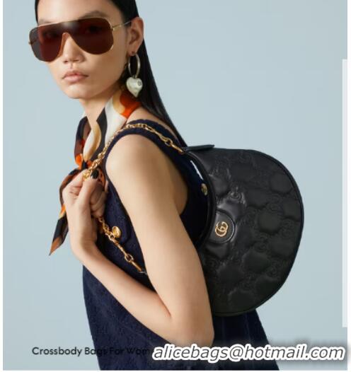 Famous Brand Gucci GG MATELASSE SMALL SHOULDER BAG 739709 black