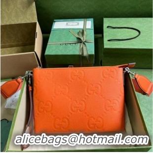 Promotional Gucci JUMBO GG MEDIUM MESSENGER BAG 696009 orange