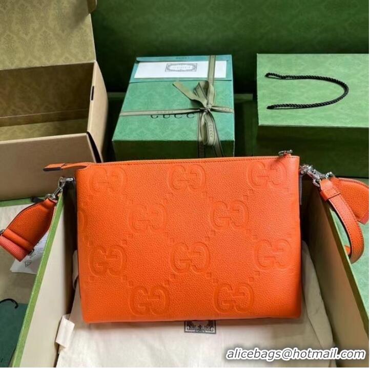 Promotional Gucci JUMBO GG MEDIUM MESSENGER BAG 696009 orange