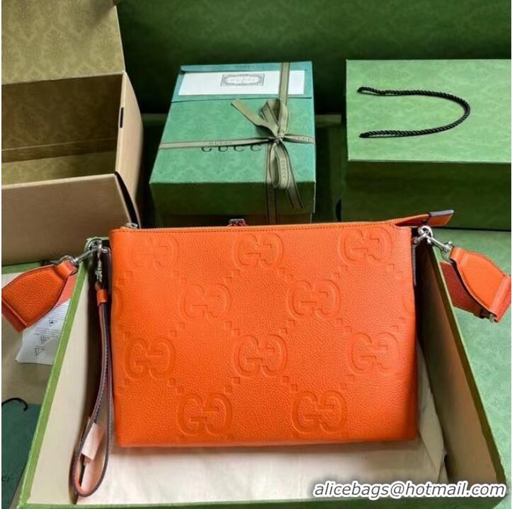 Promotional Gucci JUMBO GG MEDIUM MESSENGER BAG 696009 orange