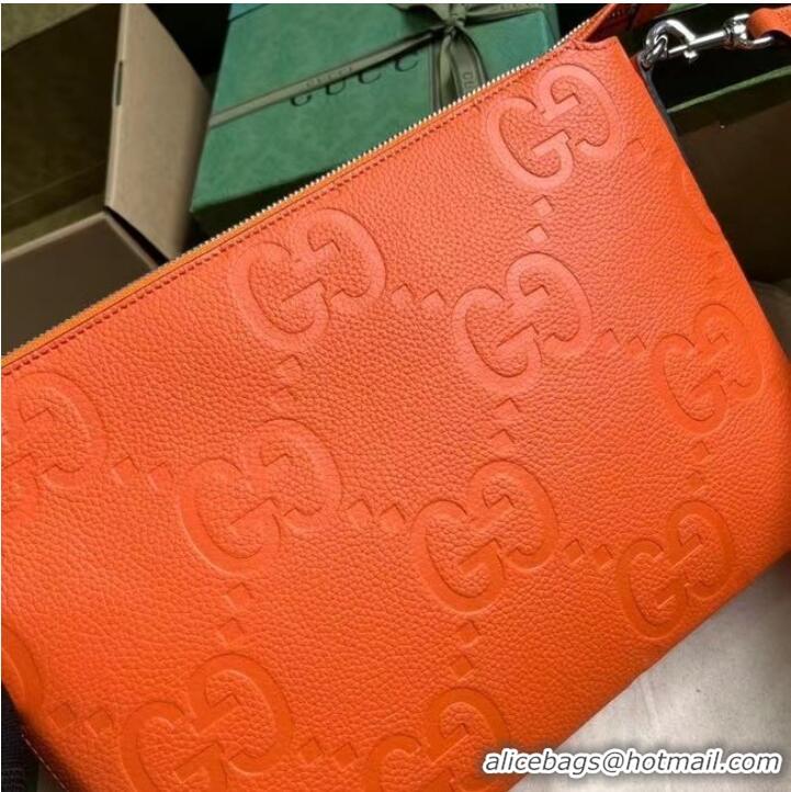 Promotional Gucci JUMBO GG MEDIUM MESSENGER BAG 696009 orange