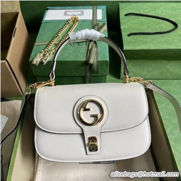 Inexpensive GUCCI BLONDIE TOP-HANDLE BAG 735101 white