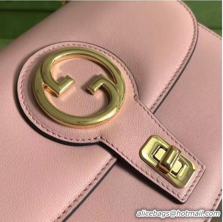 Famous Brand GUCCI BLONDIE TOP-HANDLE BAG 735101 Light pink