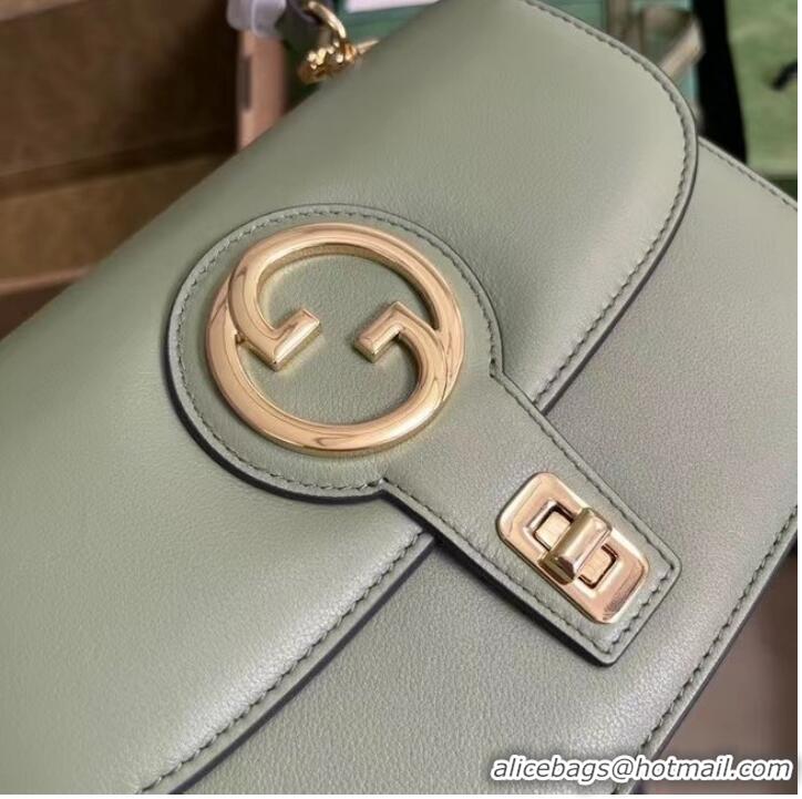 Good Quality GUCCI BLONDIE TOP-HANDLE BAG 735101 Light green