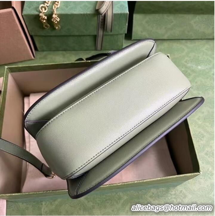 Good Quality GUCCI BLONDIE TOP-HANDLE BAG 735101 Light green