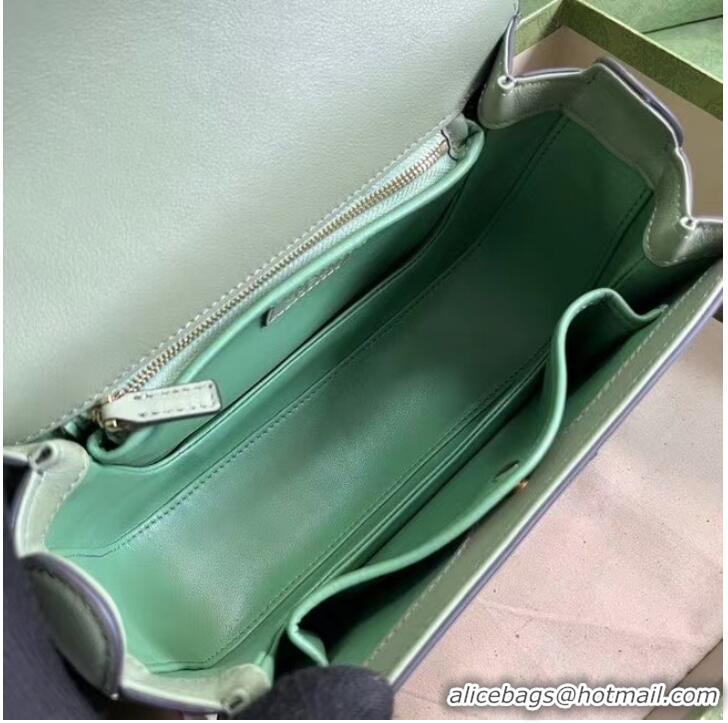 Good Quality GUCCI BLONDIE TOP-HANDLE BAG 735101 Light green