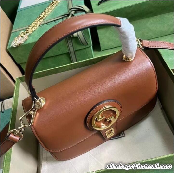 Trendy Design GUCCI BLONDIE TOP-HANDLE BAG 735101 Cuir