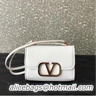 Unique Discount VALENTINO LOCO calf leather mini 0167 white