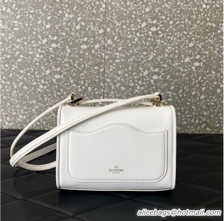 Unique Discount VALENTINO LOCO calf leather mini 0167 white