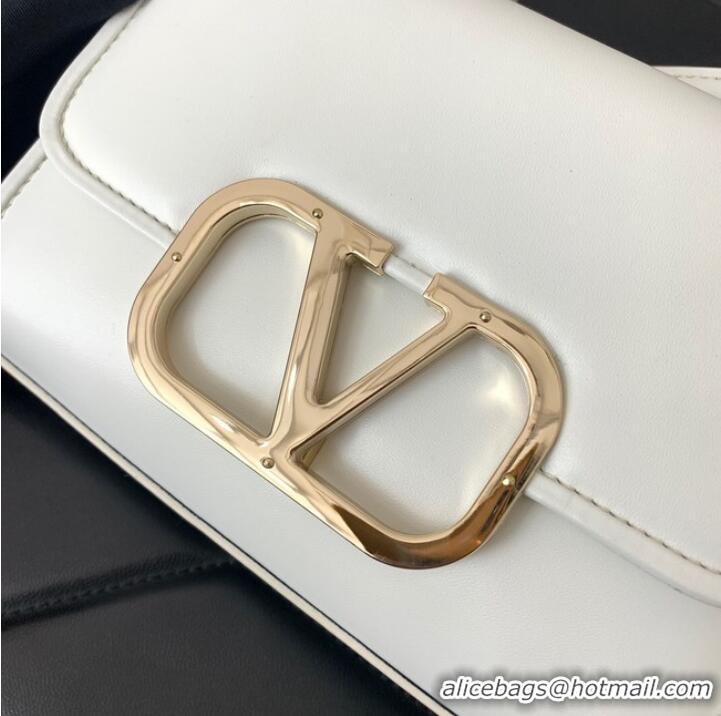 Unique Discount VALENTINO LOCO calf leather mini 0167 white