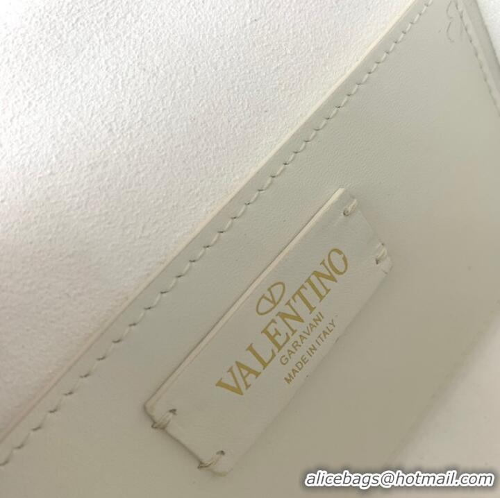 Unique Discount VALENTINO LOCO calf leather mini 0167 white