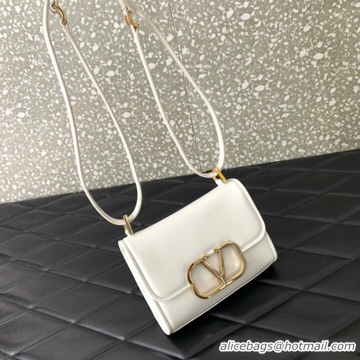 Unique Discount VALENTINO LOCO calf leather mini 0167 white