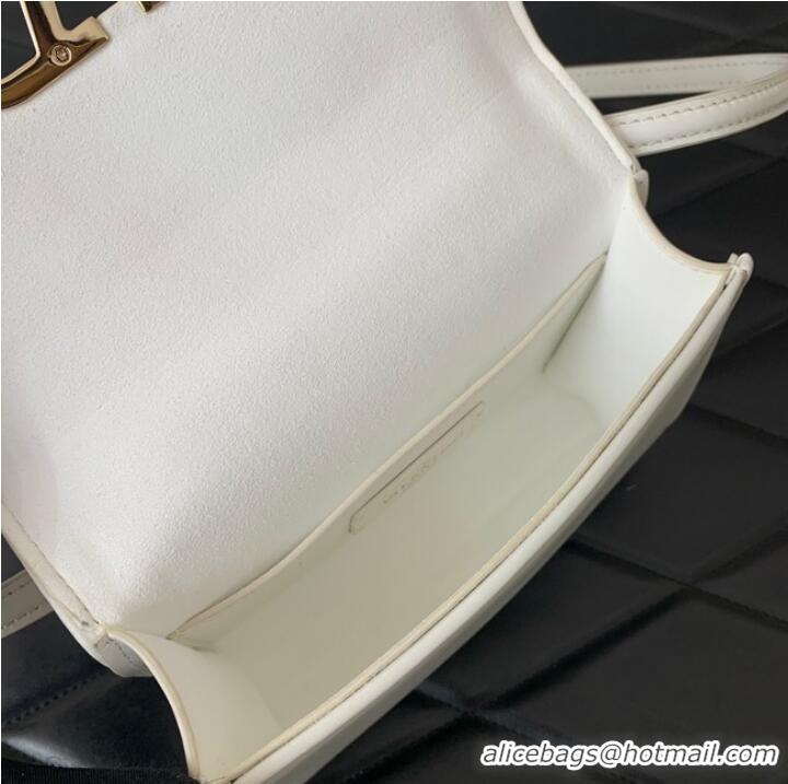 Unique Discount VALENTINO LOCO calf leather mini 0167 white