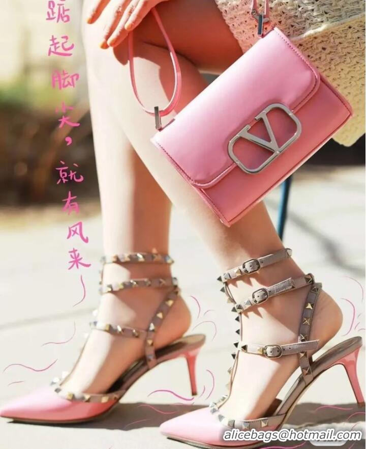 Good Product VALENTINO LOCO calf leather mini 0167 pink