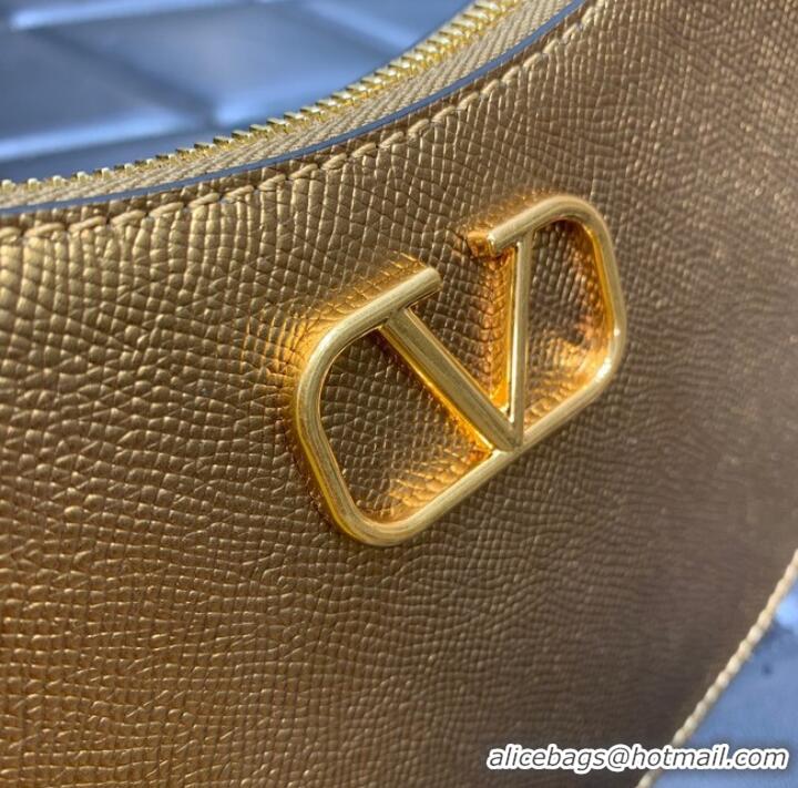 Shop Promotional VALENTINO GARAVANI VLOGO SIGNATURE leather bag QRGF9 gold