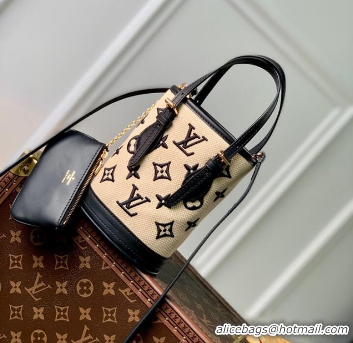 Famous Brand Louis Vuitton Nano Bucket M82418 Black