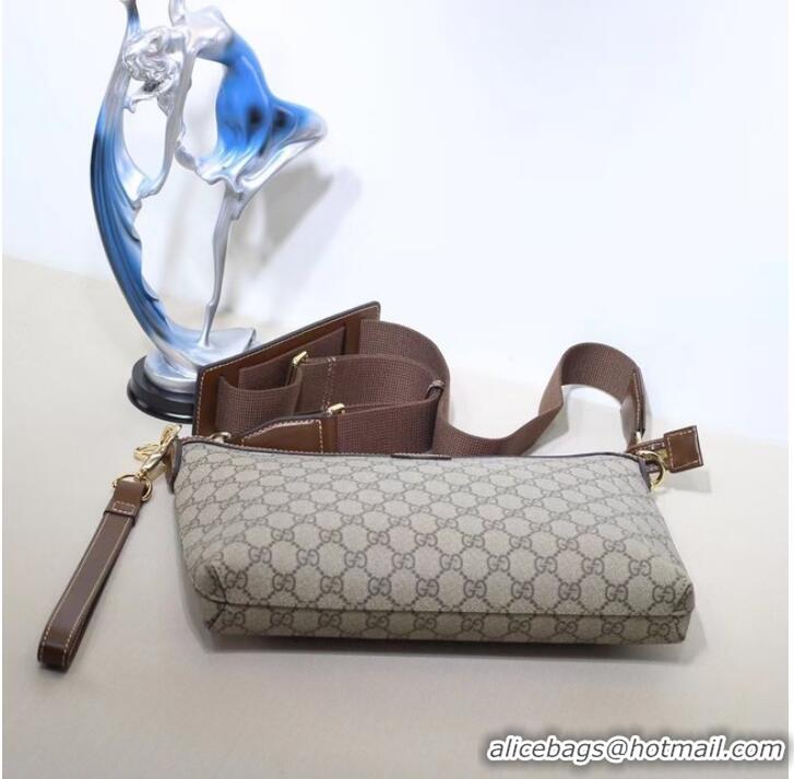 Top Quality GUCCI MESSENGER BAG WITH INTERLOCKING G 726833 Brown