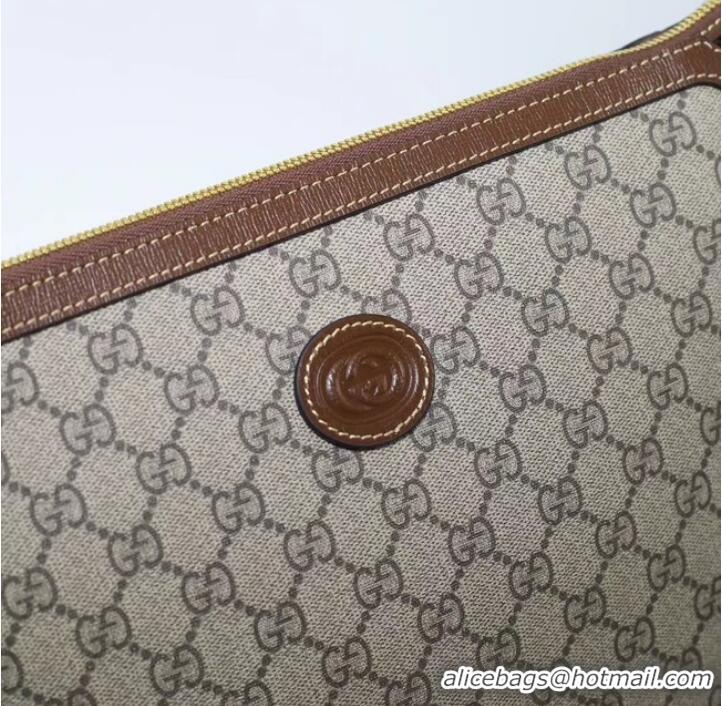 Top Quality GUCCI MESSENGER BAG WITH INTERLOCKING G 726833 Brown