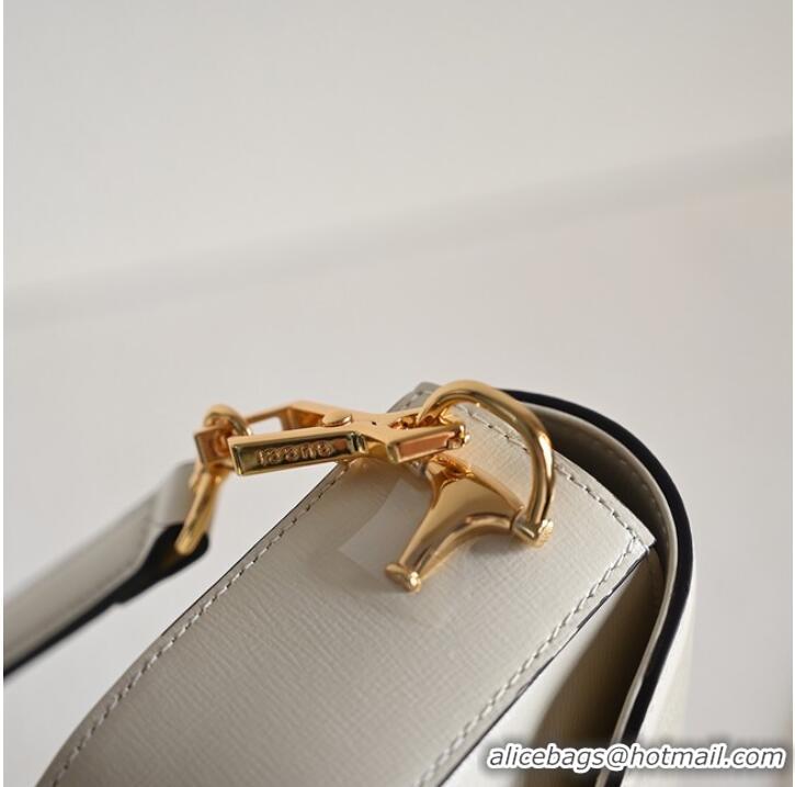 Famous Brand GUCCI HORSEBIT 1955 SMALL SHOULDER BAG 735178 White