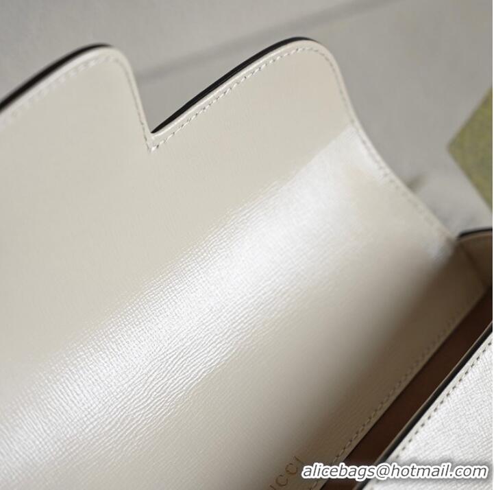 Famous Brand GUCCI HORSEBIT 1955 SMALL SHOULDER BAG 735178 White