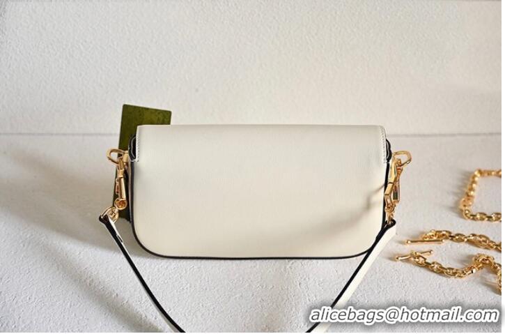 Famous Brand GUCCI HORSEBIT 1955 SMALL SHOULDER BAG 735178 White