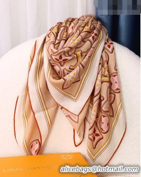 Well Crafted Louis Vuitton Monogram Cascade Shawl Scarf 140cm 20735 Beige 2022