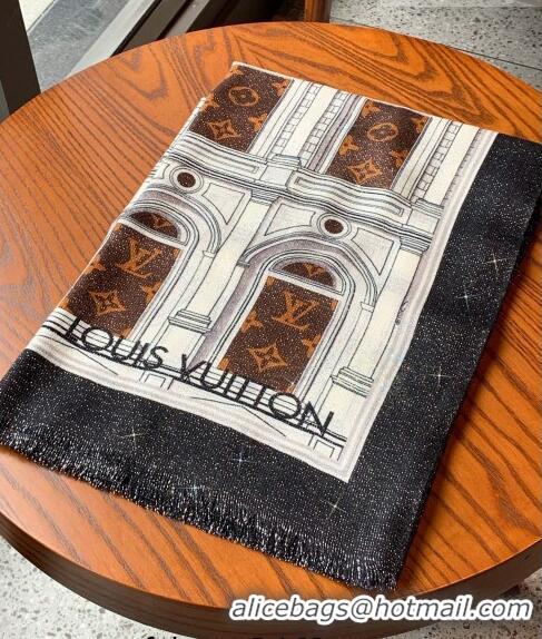 Super Quality Louis Vuitton Cashmere Scarf 100x200cm 0104 Brown 2023