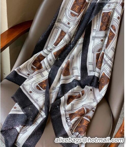 Super Quality Louis Vuitton Cashmere Scarf 100x200cm 0104 Brown 2023