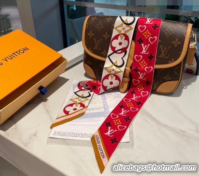 Buy Fashionable Louis Vuitton My True BB Silk Bandeau Scarf 5x120cm L0845 Red 2023