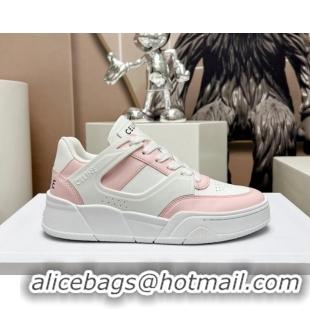 Sumptuous Celine CT-07 Trainer Low Lace-up Sneakers in Calfskin Pink 329005