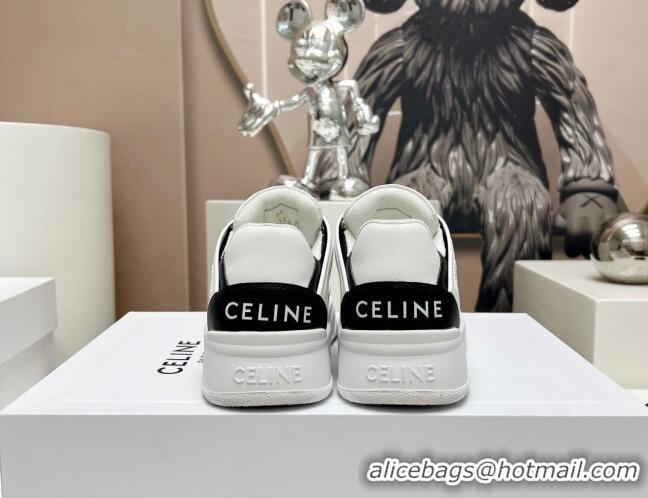 Discount Celine CT-07 Trainer Low Lace-up Sneakers in Calfskin Black 329008