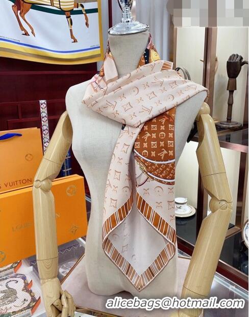 Good Product Louis Vuitton Fall For You Silk Square Scarf 90cm 13007 Light Beige 2023