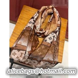 Super Quality Louis Vuitton Le Tout Paris Cashmere Long Scarf 110x200cm 13016 Brown 2023