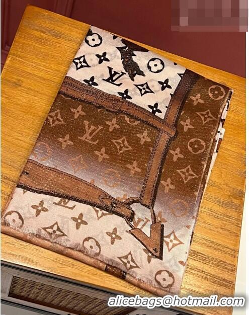 Super Quality Louis Vuitton Le Tout Paris Cashmere Long Scarf 110x200cm 13016 Brown 2023