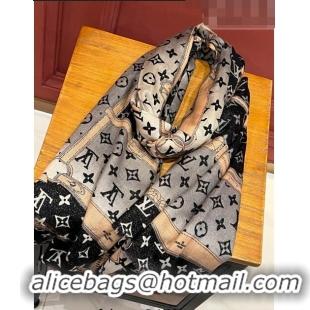 Cheapest Louis Vuitton Le Tout Paris Cashmere Long Scarf 110x200cm 13016 Grey 2023