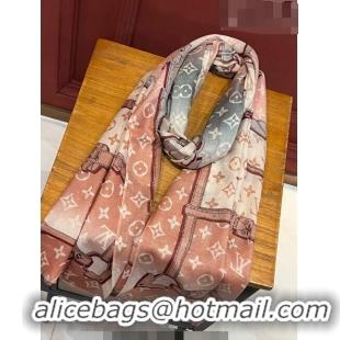 Low Cost Louis Vuitton Le Tout Paris Cashmere Long Scarf 110x200cm 13016 Pink 2023