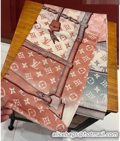 Low Cost Louis Vuitton Le Tout Paris Cashmere Long Scarf 110x200cm 13016 Pink 2023