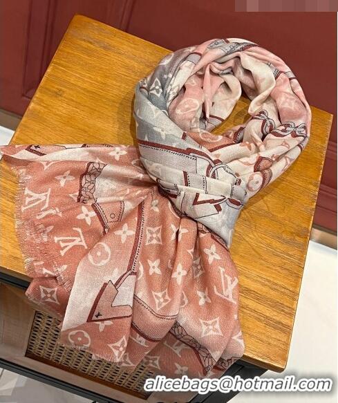 Low Cost Louis Vuitton Le Tout Paris Cashmere Long Scarf 110x200cm 13016 Pink 2023