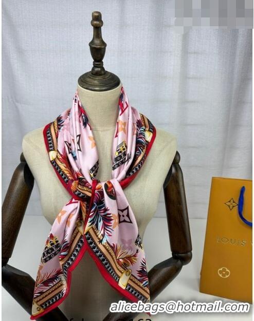 Shop Top Quality Louis Vuitton Silk Sqaure Scarf 90x90cm 061304 Pink 2023